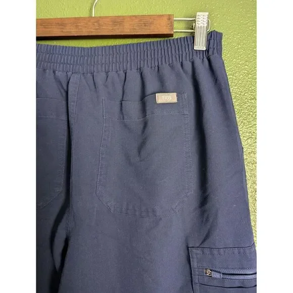 FIGS Technical Collection Women Scrub Pants medium Blue Front Stretch Livingston - Picture 5 of 6